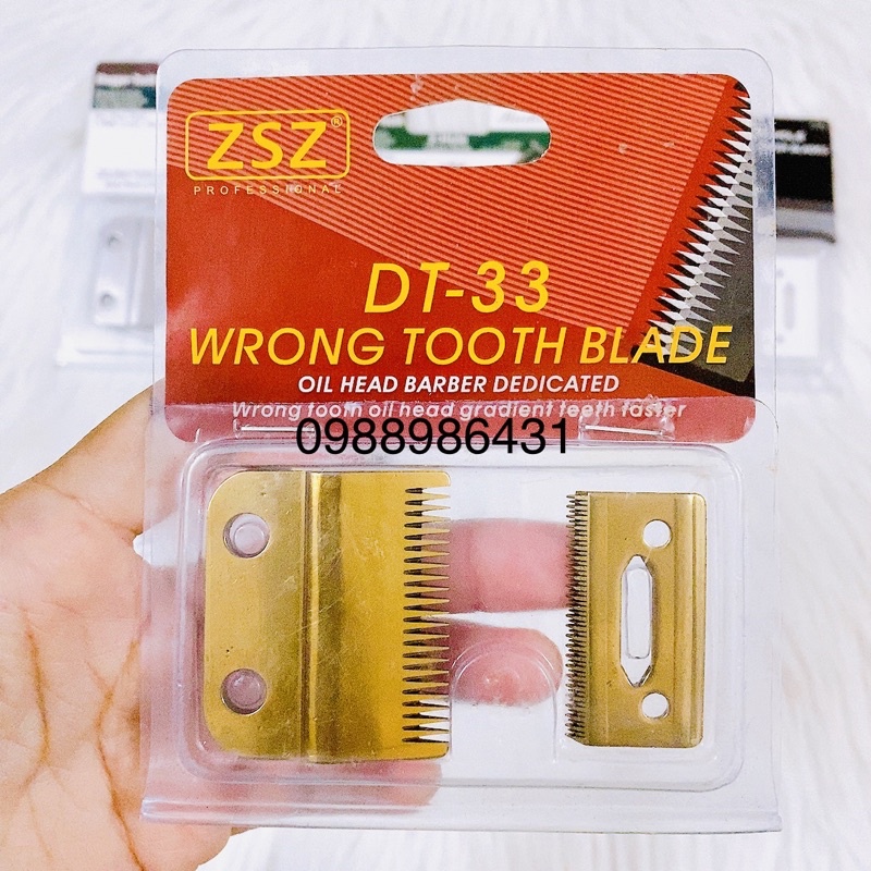 LƯỠI KÉP TÔNG ĐƠ CẮT TÓC ZSZ DT- 32, LƯỠI TÔNG ĐƠ DT 33  CAO CẤP