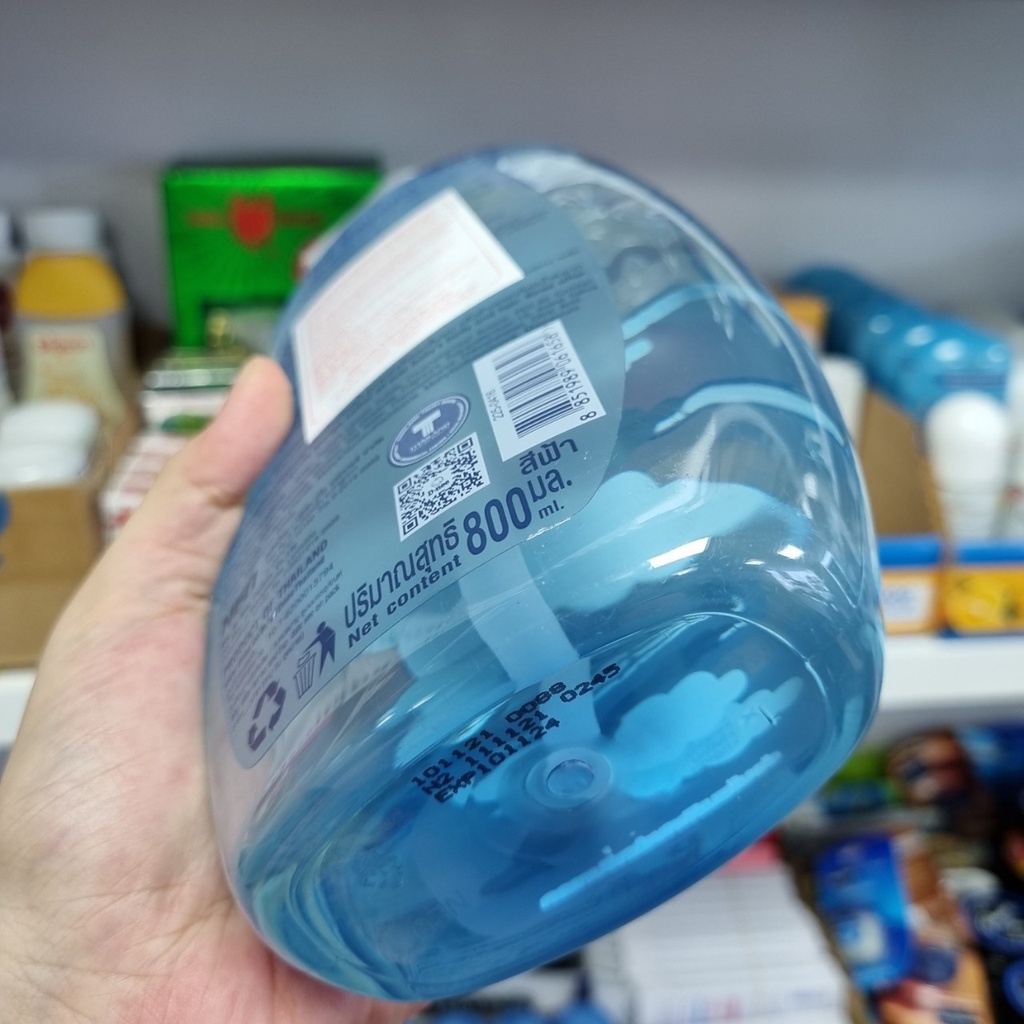 Sữa tắm gội cho trẻ sơ sinh DNEE Head &amp; Body Baby Wash 800ml (Xanh Dương)