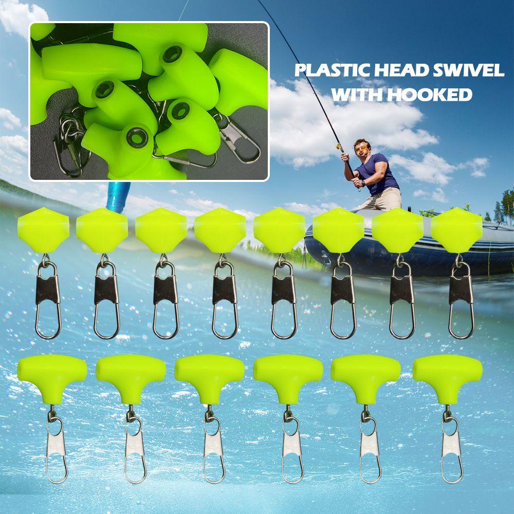 MUVAKO Bộ 3 Móc Câu Cá Trong Suốt Ổn Định Chất Lượng Cao