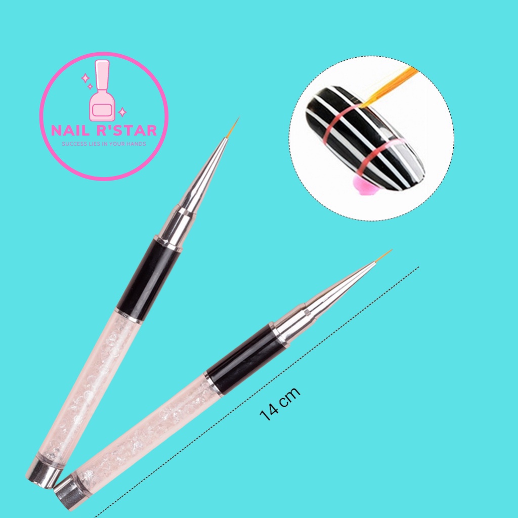 Cọ nét cán đá cao cấp 3 sizes  - Cọ vẽ nail chuyên dụng  NAIL R’STAR