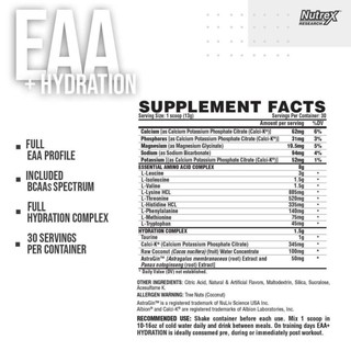 Dưỡng Chất Thể Thao - Phục Hồi Cơ - EAA Hydration - Nutrex - Authentic 100%