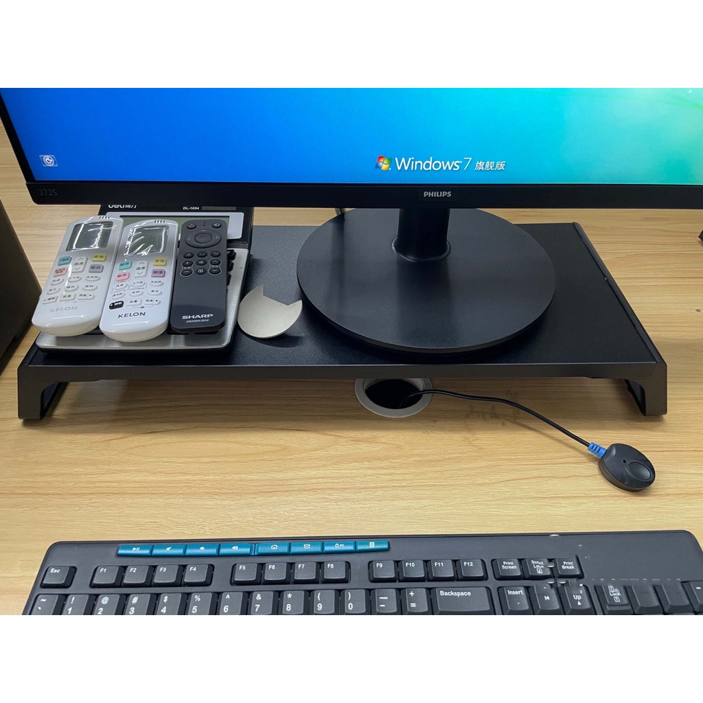 Kệ Gỗ Nâng Màn Hình Máy Tính Laptop Desktop; Khung Giá Đỡ Để Đồ Trên Mặt Bàn; Cất Gọn Bàn Phím, Chuột - Hàng Nhập Khẩu