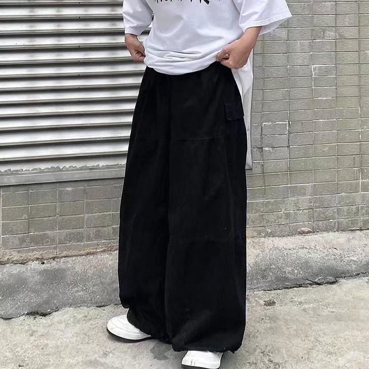 quần ống suông hàn quốc quần jogger nam ống rộng unisex from rộng quần jogger nam tiếng Nhật thời trang quần túi hộp tiếng Nhật quần túi hộp nữ