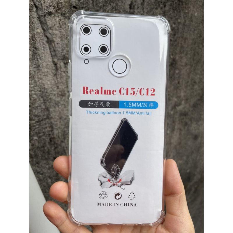 Ốp lưng oppo realme C11/C12/C15/C20/C25 chống sốc trong suốt có gờ nhô cao 4 góc bảo vệ máy, bảo vệ camera