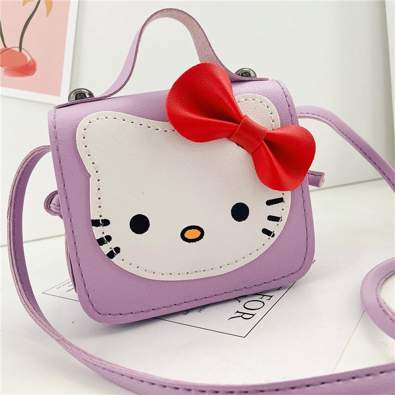 Túi Xách Du Lịch In Hình Mèo Hello Kitty Dễ Thương Cho Bé Gái