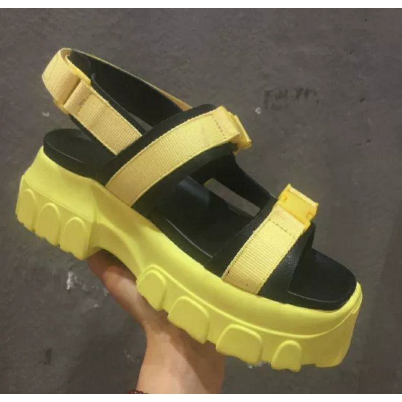 Pass sandal đế độn