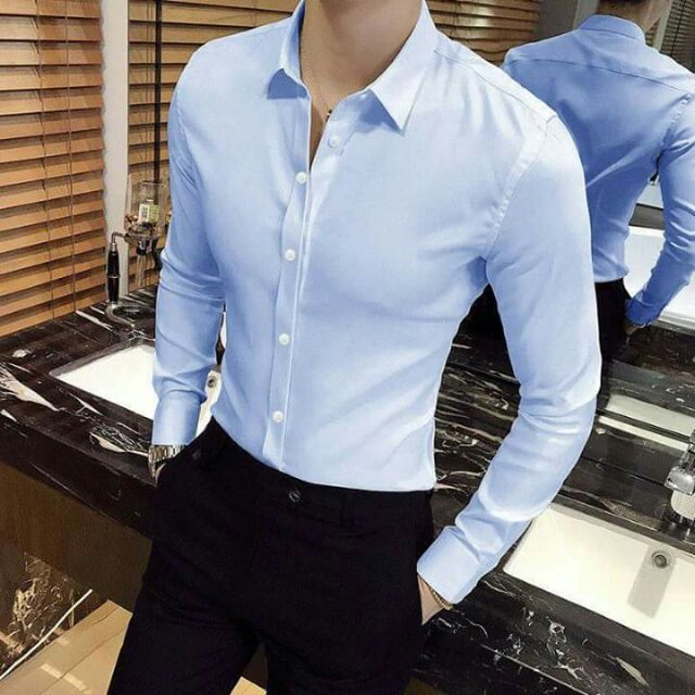 Áo sơ mi nam tay dài nhiều màu | BigBuy360 - bigbuy360.vn