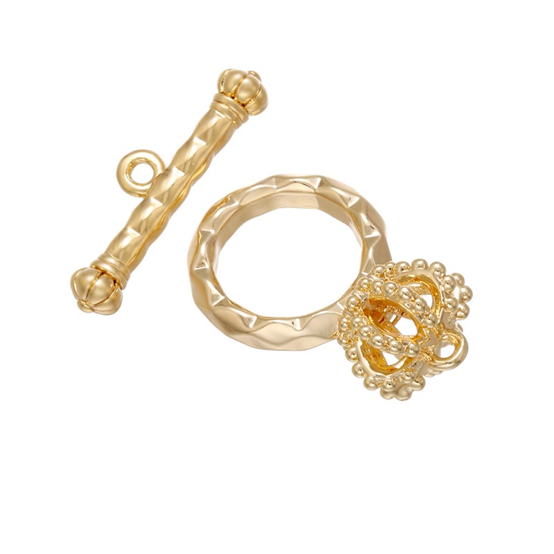 [K17T] Phụ kiện trang sức (DIY) - Chốt khóa Móc chéo kiểu OT vương miện làm vòng cổ vòng tay