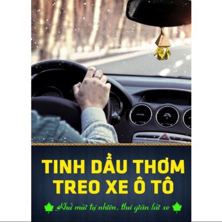 Tinh Dầu Thiên Nhiên Nguyên Chất 100% Ling Treo Xe, Treo Phòng Nhập Khẩu Nhiều Mùi