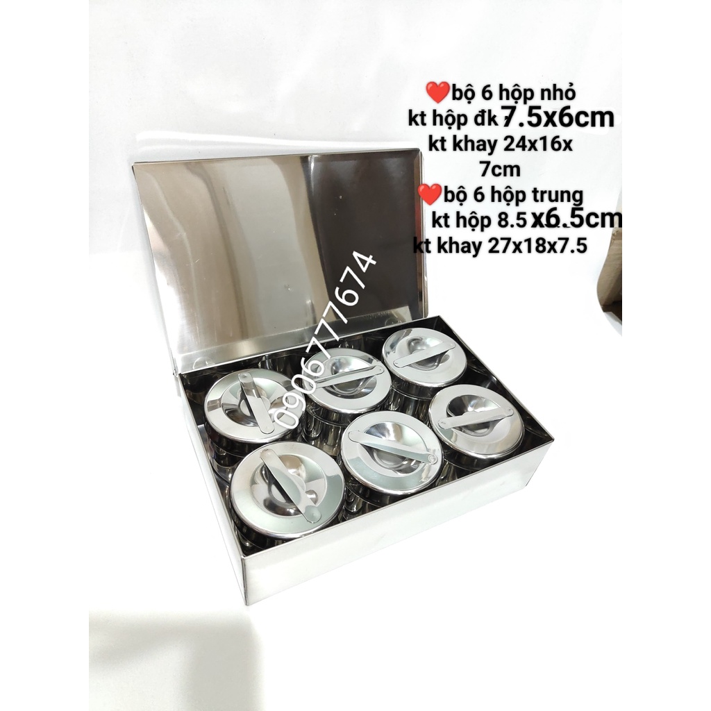 HỘP ĐỰNG bộ lưu mẫu thức ăn / hủ gòn inox 304 đủ size