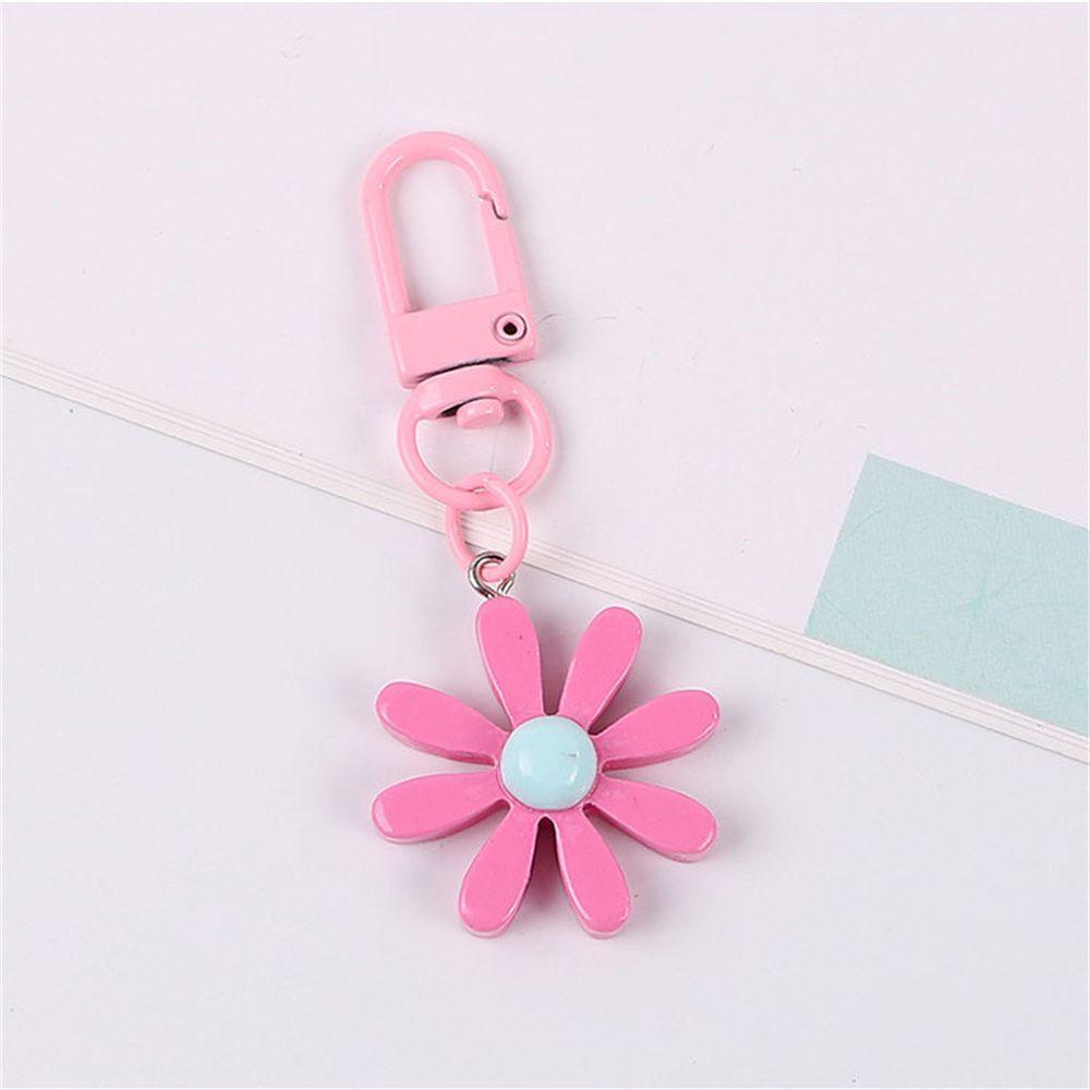 JARRED Giá Đỡ Chìa Khóa Bằng Resin Hình Hoa Đơn Giản Trang Trí Xe Hơi / Túi Xách Nữ