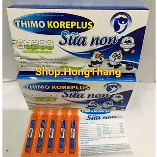 Thimo koreplus sữa non Hỗ trợ hấp thụ tốt hơn, ăn ngon, ngủ tốt, tăng cường sức đề kháng hộp 20 ống