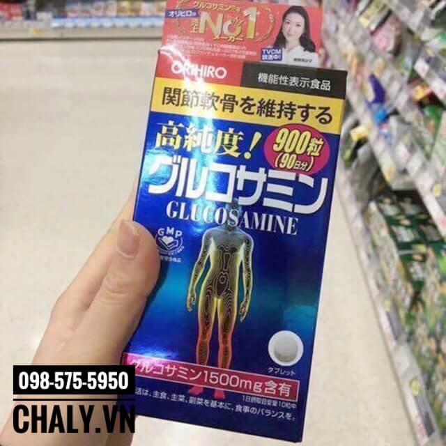 Viên bổ xương khớp Glucosamine Orihiro 1500mg nội địa Nhật
