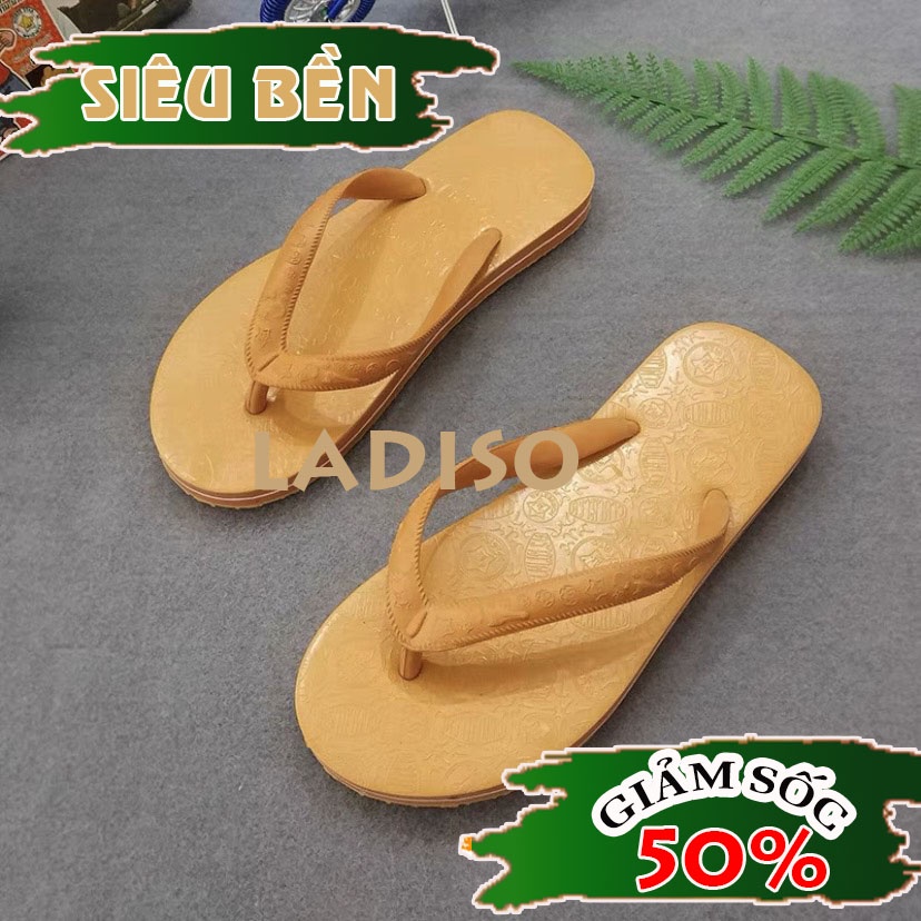 Dép lào Thái loại 1 LADISO màu vàng huyền thoại Siêu Bền có bảo hành - DN08