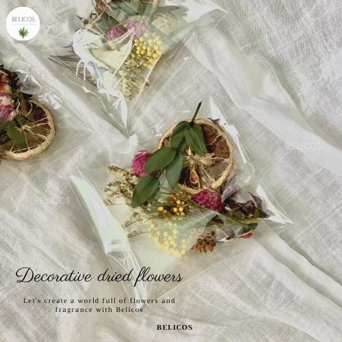 Hoa khô trang trí sáp thơm, nến thơm - Mix nhiều loại