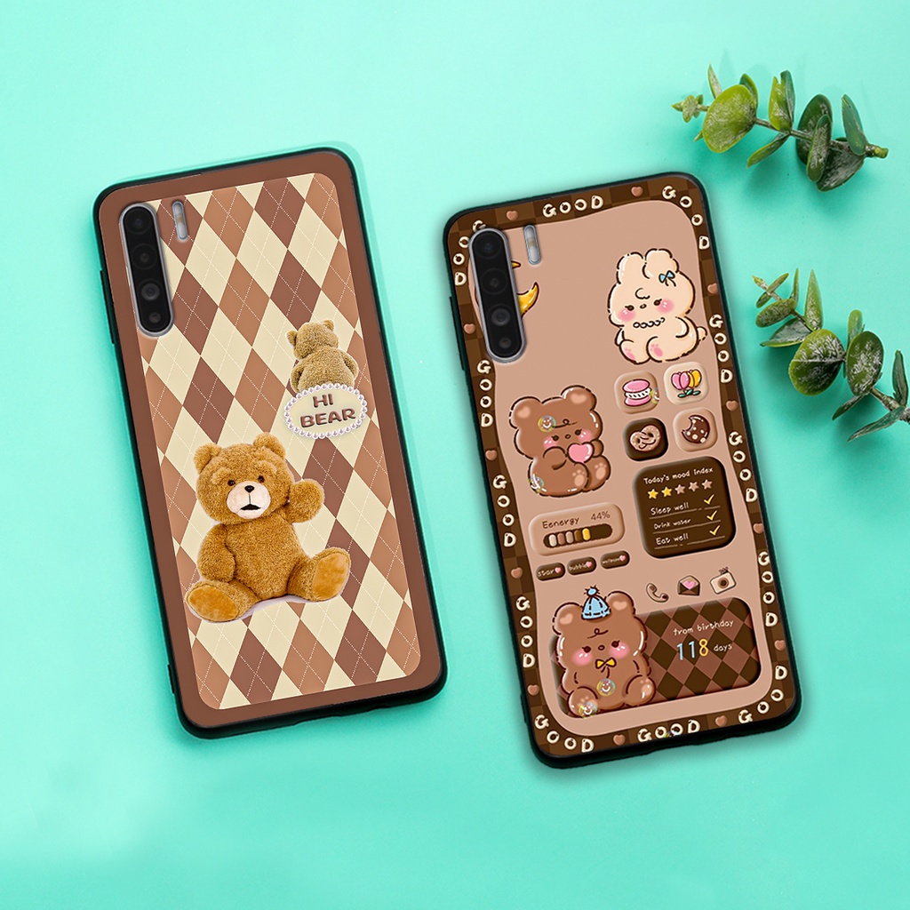 Ốp lưng Oppo A91 - Oppo Reno 3 - Reno3 Pro in hình gấu bear dễ thương, bền đẹp