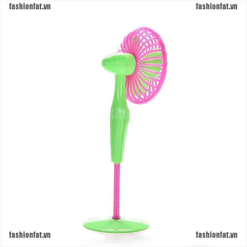 [Iron] 1 X Mini Fan Toys for Barbies Kids Dollhouse Furniture Accessories Color Random [VN]