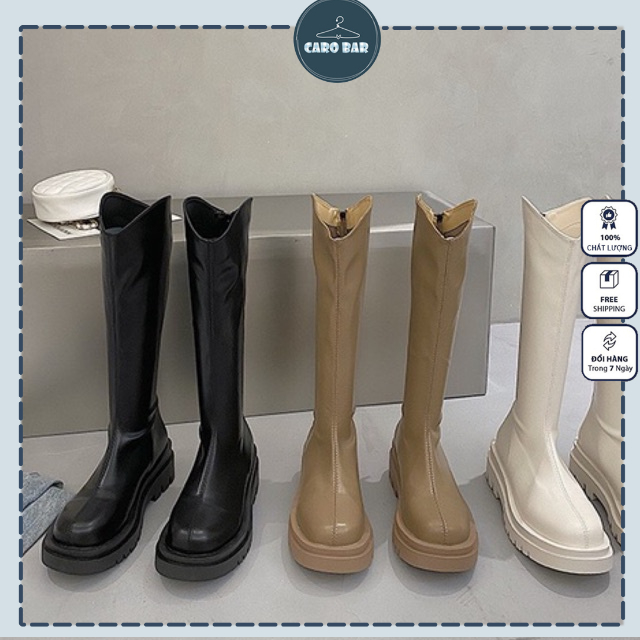 SALE lẻ size SHOP CÓ SẴN_Video thật   Boots đùi dòng Martin phong cách Anh dành cho nữ