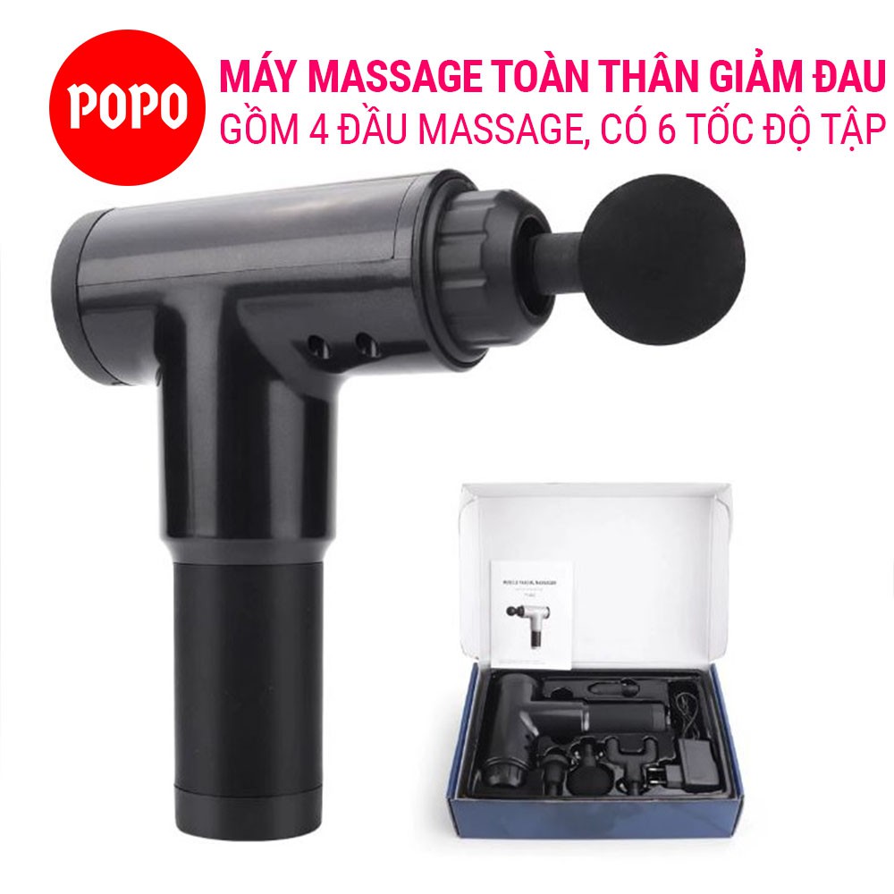 Máy Massage Cầm Tay Fascial Trị Liệu Toàn Thân Cải Thiện Sức Khỏe Người Dùng, 6 Mức Độ Điều Chỉnh Phù Hợp SPORTY FG003