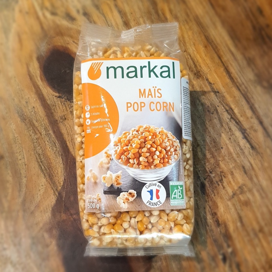 Ngô bắp nổ bỏng hữu cơ Markal 500gr