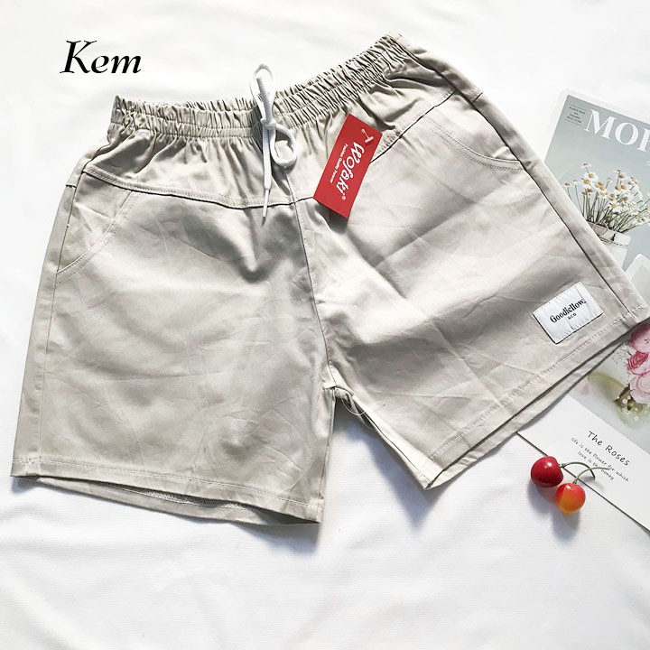 Quần đùi nữ từ 45-50kg sọt nữ vải kaki Lưng Thun - QNU01 | BigBuy360 - bigbuy360.vn