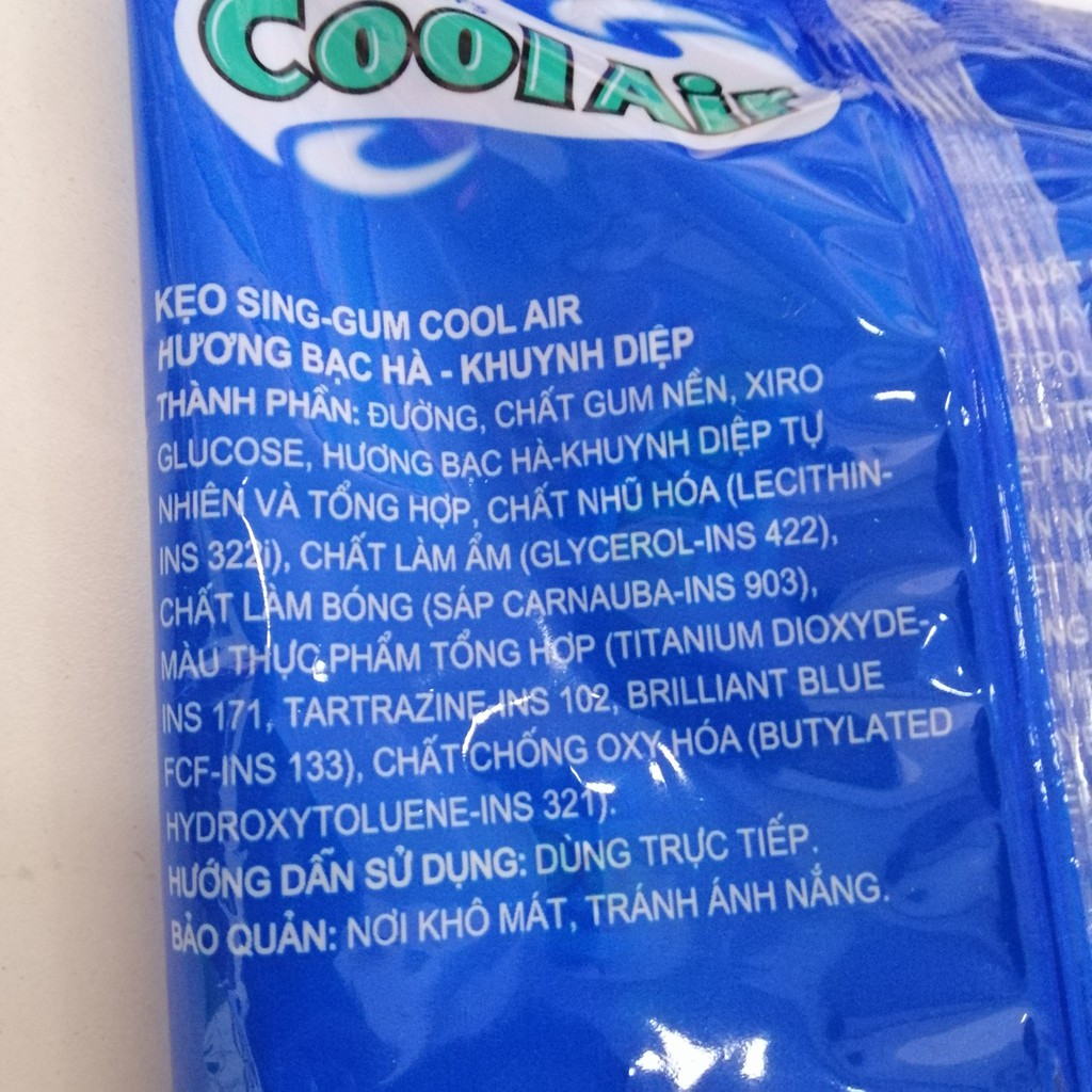 Kẹo Sing-gum Cool Air Hương Bạc Hà - Khuynh Diệp (Gói 145g)