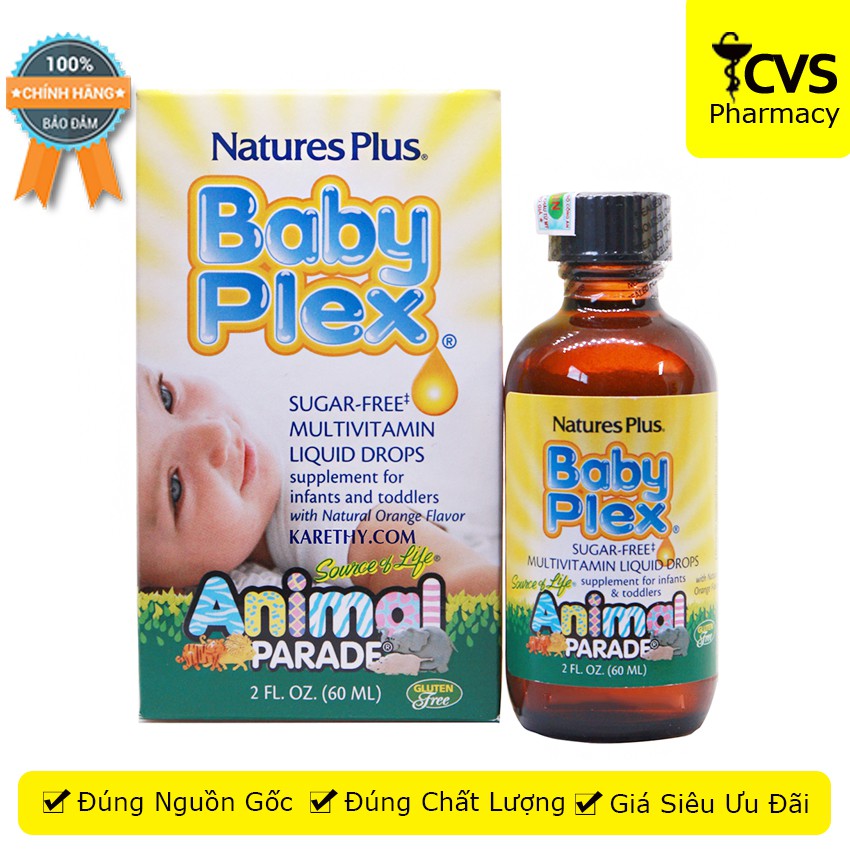 Siro Vitamin Tổng Hợp Baby Plex - giúp cung cấp Vitamin, khoáng chất cần thiết cho trẻ - cvspharmacy Nature''s Plus