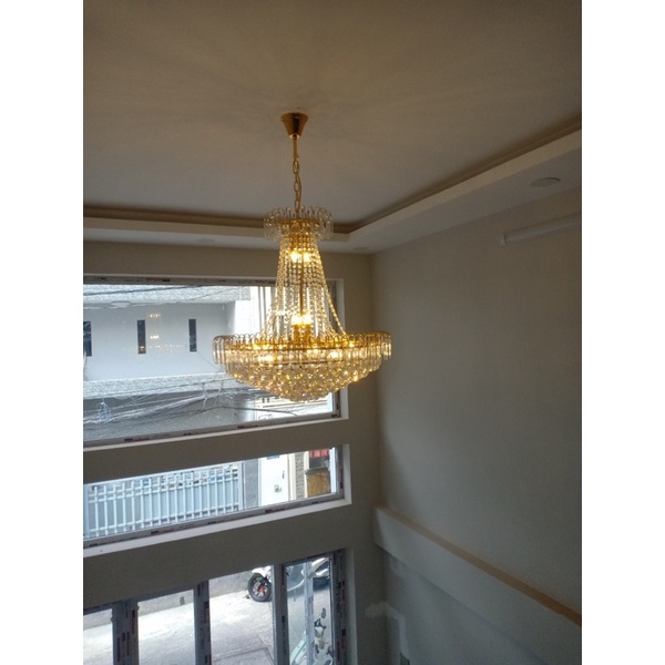 Đèn chùm pha Lê thả