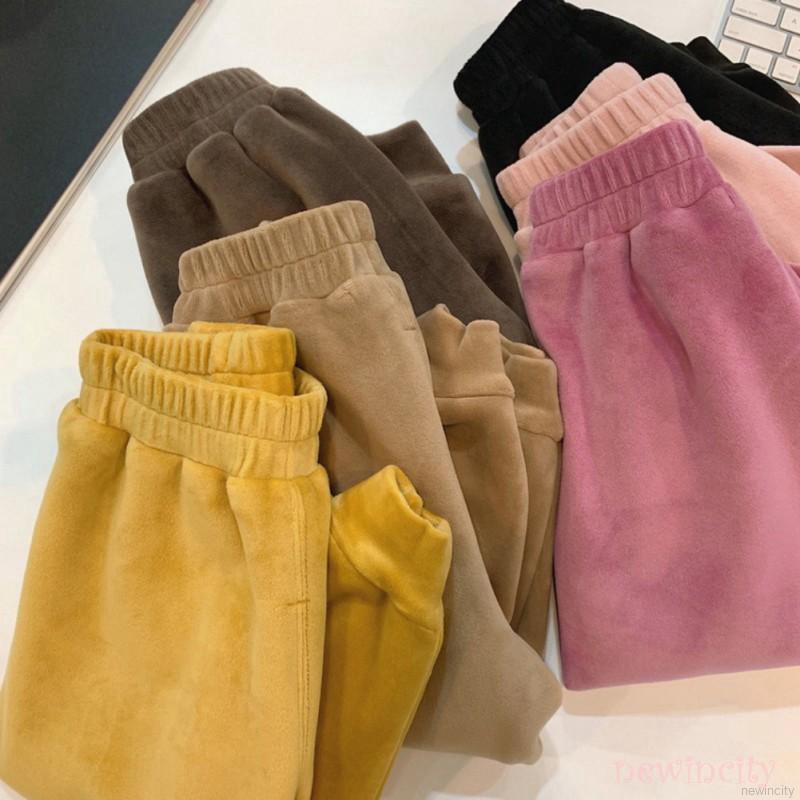 Quần jogger màu trơn dành cho bé gái