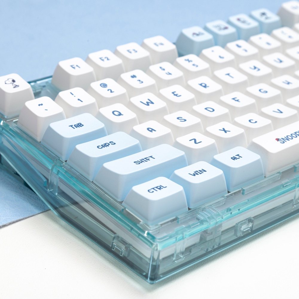 Snoopy Theme Keycap XDA Profile  PBT Bàn phím cơ Dy-thăng hoa Keycap Cá tính dễ thương Keycap 133 Phím