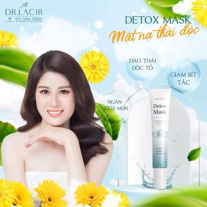 Mặt nạ Dr. Lacir Detox Mask mặt nạ cấp nước thải độc da mặt hiệu quả 20gr 60gr LM12