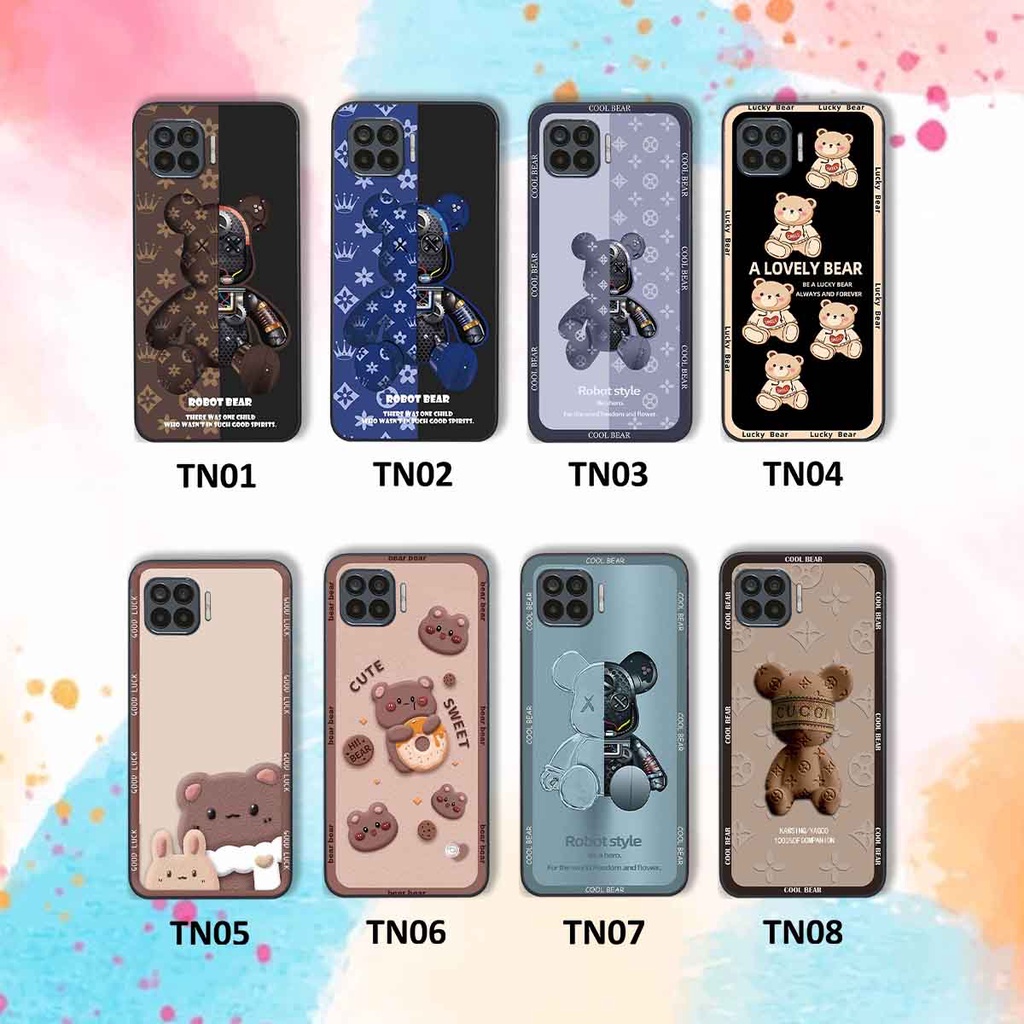 Ốp Oppo A73 / A93 bear brick, gấu đáng yêu, dễ thương