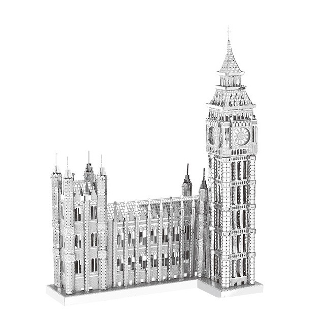 Mô Hình Lắp Ráp 3D Kim Loại Tháp Đồng Hồ Bigben-P018-S piececool