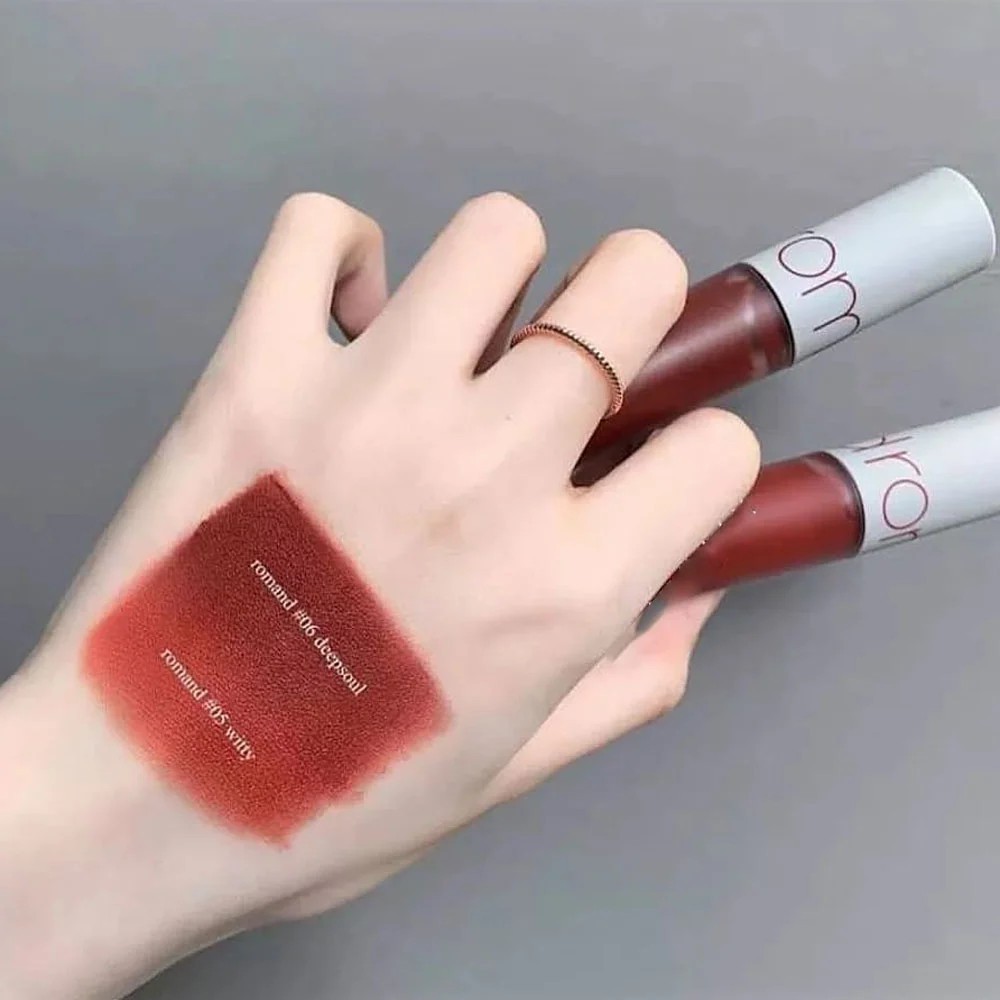 SON KEM ROMAND ZERO VELVET TINT 06- đỏ nâu 05- đỏ gạch