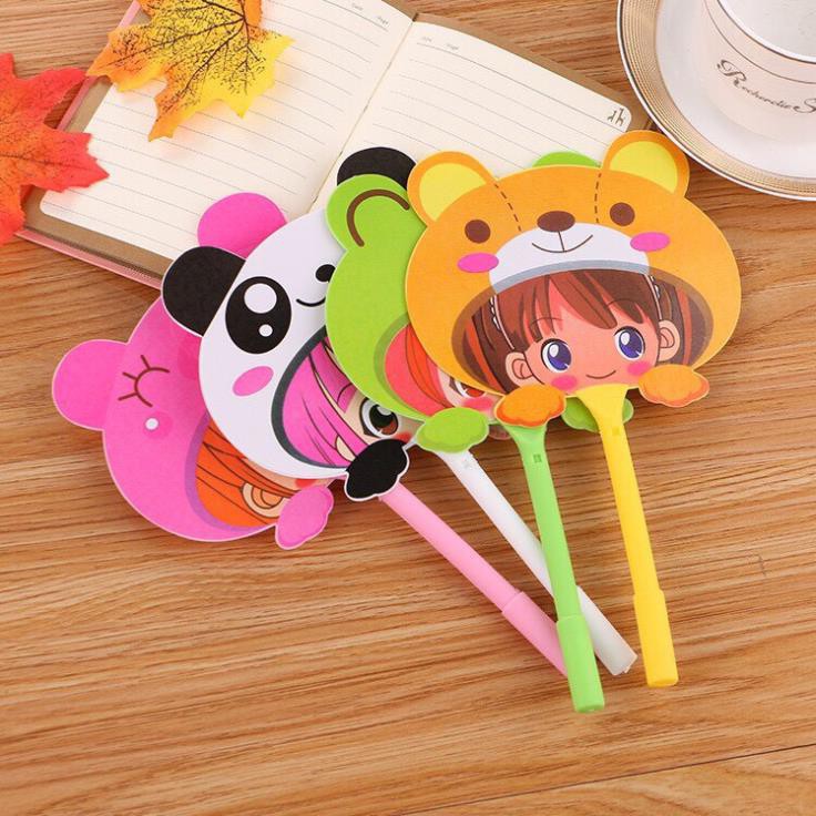 Bút bi quạt động vật_bút dễ thương cho bé