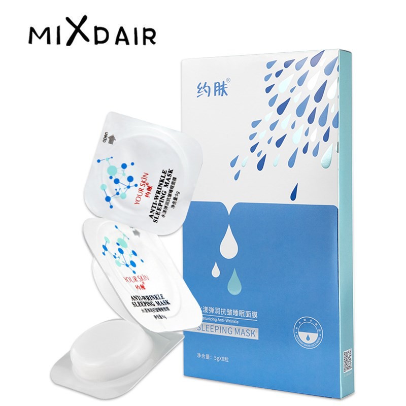 Set 5 mặt nạ ngủ MIXDAIR dưỡng ẩm kiểm soát dầu làm săn chắc da chống nhăn 