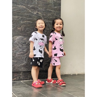 Bộ bò sữa cho bé 💖 Bộ minky mom cao cấp cho bé 💖 bộ cotton bé trai bé gái