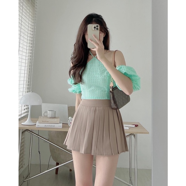 ÁO YẾM TAY BỒNG DÂY CỔ ATTBDC