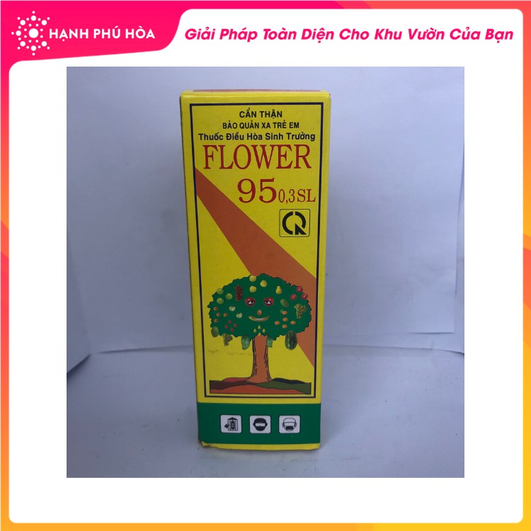 Thuốc Điều Hoà Sinh Trưởng Flower 95 0.3SL 100ml/Chai- Tăng Đậu Quả, Ra Hoa và Kích Thích Tăng Trưởng Cho Cây