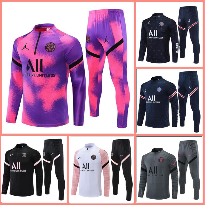 Áo Khoác Bóng Đá Tay Dài Năm 2021/22 Paris Jordan Saint Germain PSG Messi size S-XXL TtI7