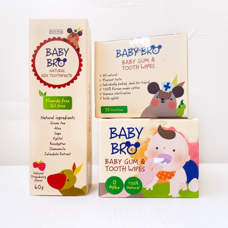 Gạc rơ lưỡi cho bé baby Bro Hàn Quốc