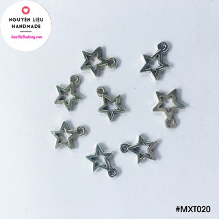 MXT020 - Mặt xi trắng ngôi sao rỗng nhỏ - Bịch 43 cái/10gr