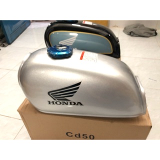 Bình Xăng Lớn Honda CD50s CD90s Sơn Bạc giả zin