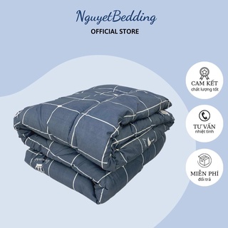 Set 5 món chăn phao Cotton Poly (1 ga, 1 chăn phao, 2 vỏ gối nằm, 1 vỏ gối ôm) - Ga gối Nguyệt Bedding