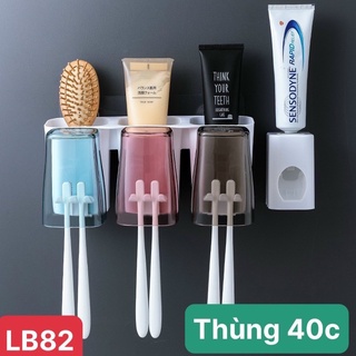 Kệ nhả kem đánh răng 4 cốc Ecoco