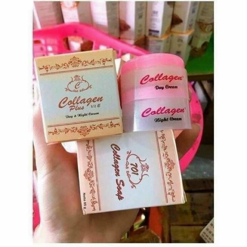 Bộ kem nám Collagen Plus Vit E thai lan