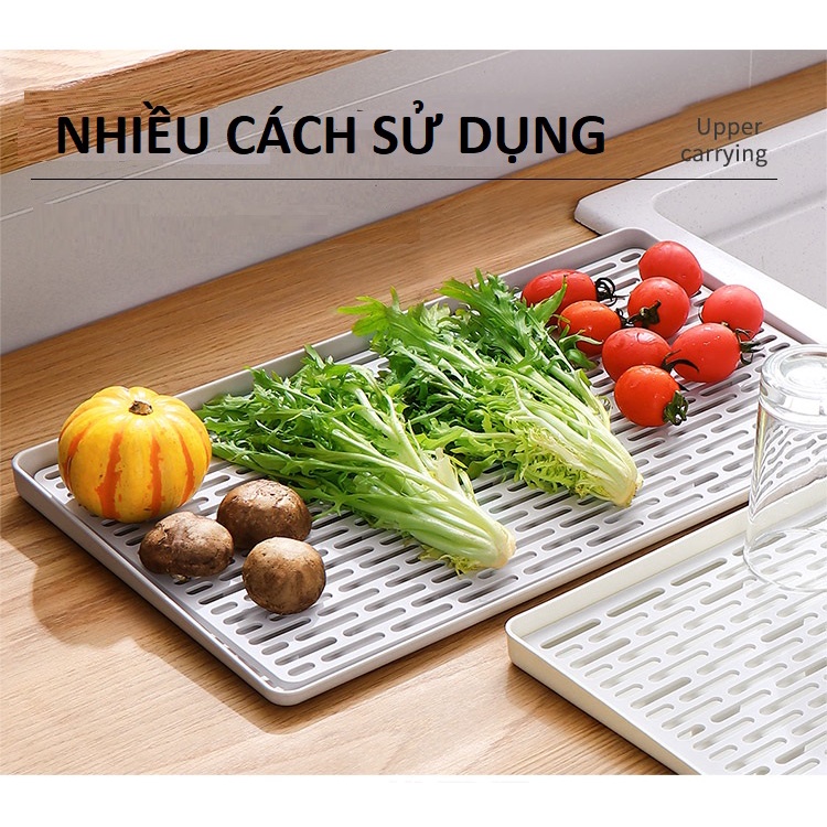 Khay úp ly cốc, trà cao cấp phong cách tối giản sang trọng đựng ấm chén