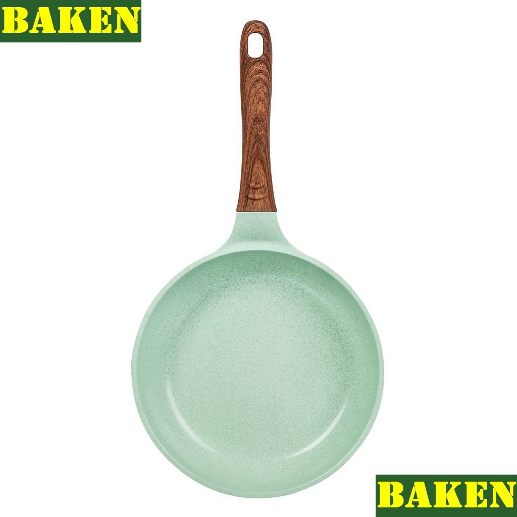 Chảo Đúc Vân Đá 7 Lớp Ceramic GREENCOOK GCP06 - Chảo Chống Dính Đáy Từ Dùng Chiên Xào Rán - BAKEN