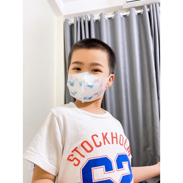 Sỉ 10 hộp khẩu trang 5D trẻ em Ami  cho bé từ 1-5 tuổi hàng chính hãng