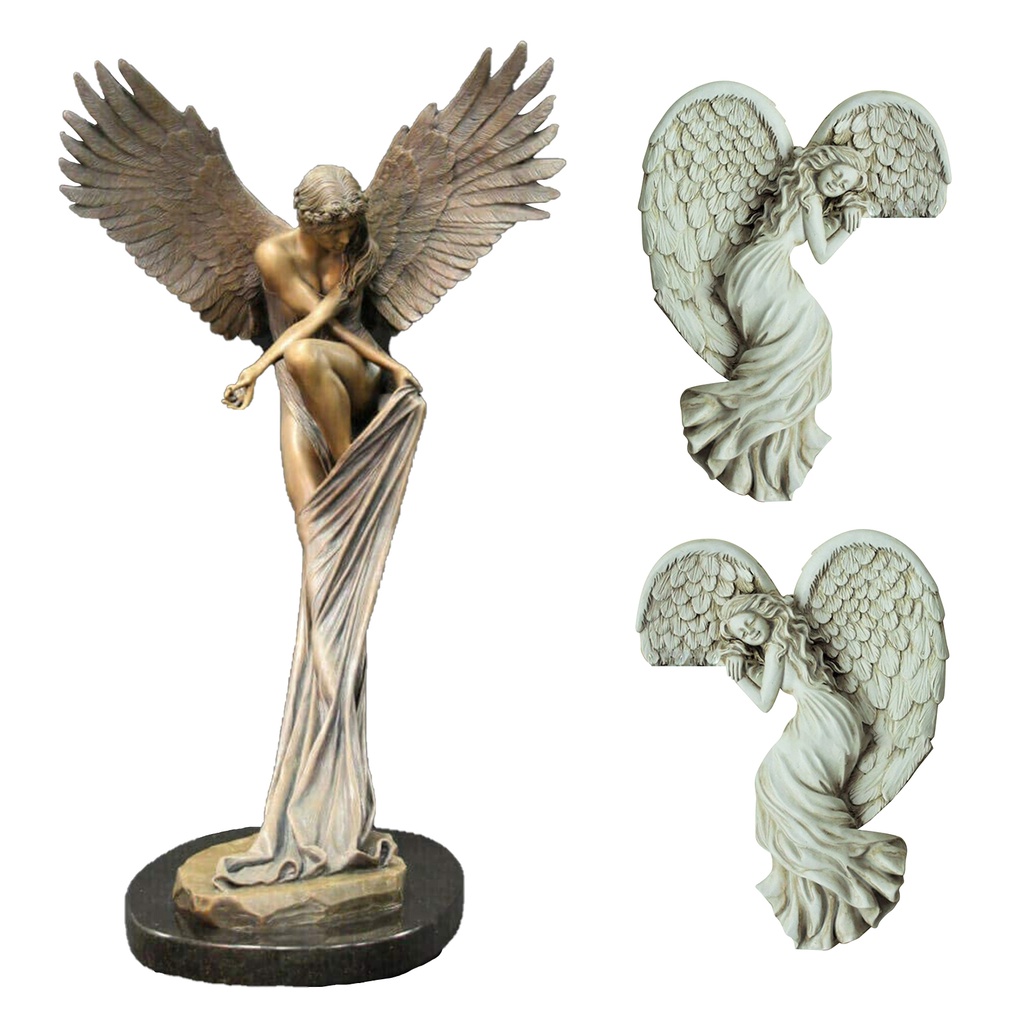 Mô hình tượng thiên thần bằng nhựa thông đa năng trang trí phòng khách/ phòng ngủ